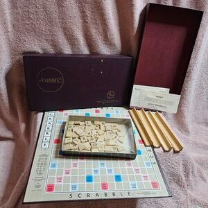 Vintage Selchow & Righter Scrabble Crossword Board Game (1948-1953 Copyright)